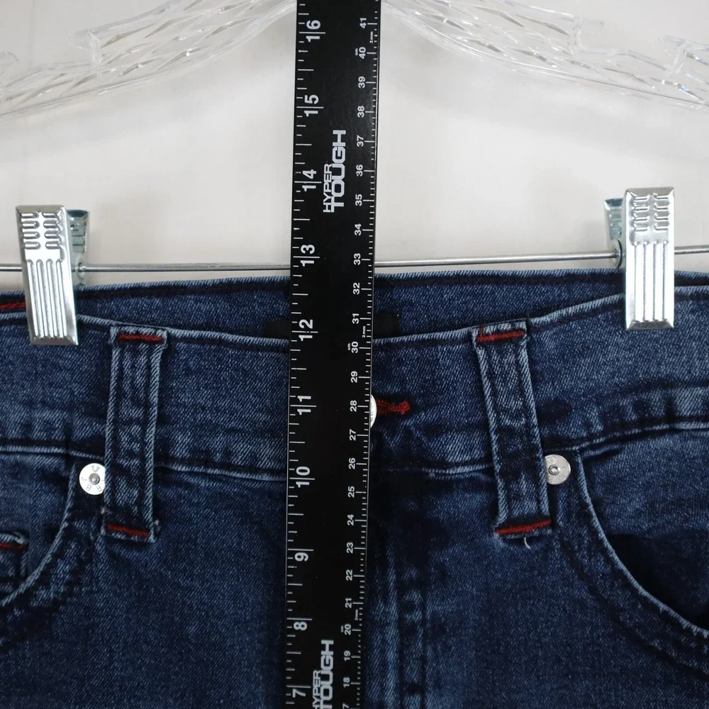 True‎ Religion Jeans Mens 34 Ricky Relaxed Straight Stretch Flex Denim Dark Blue